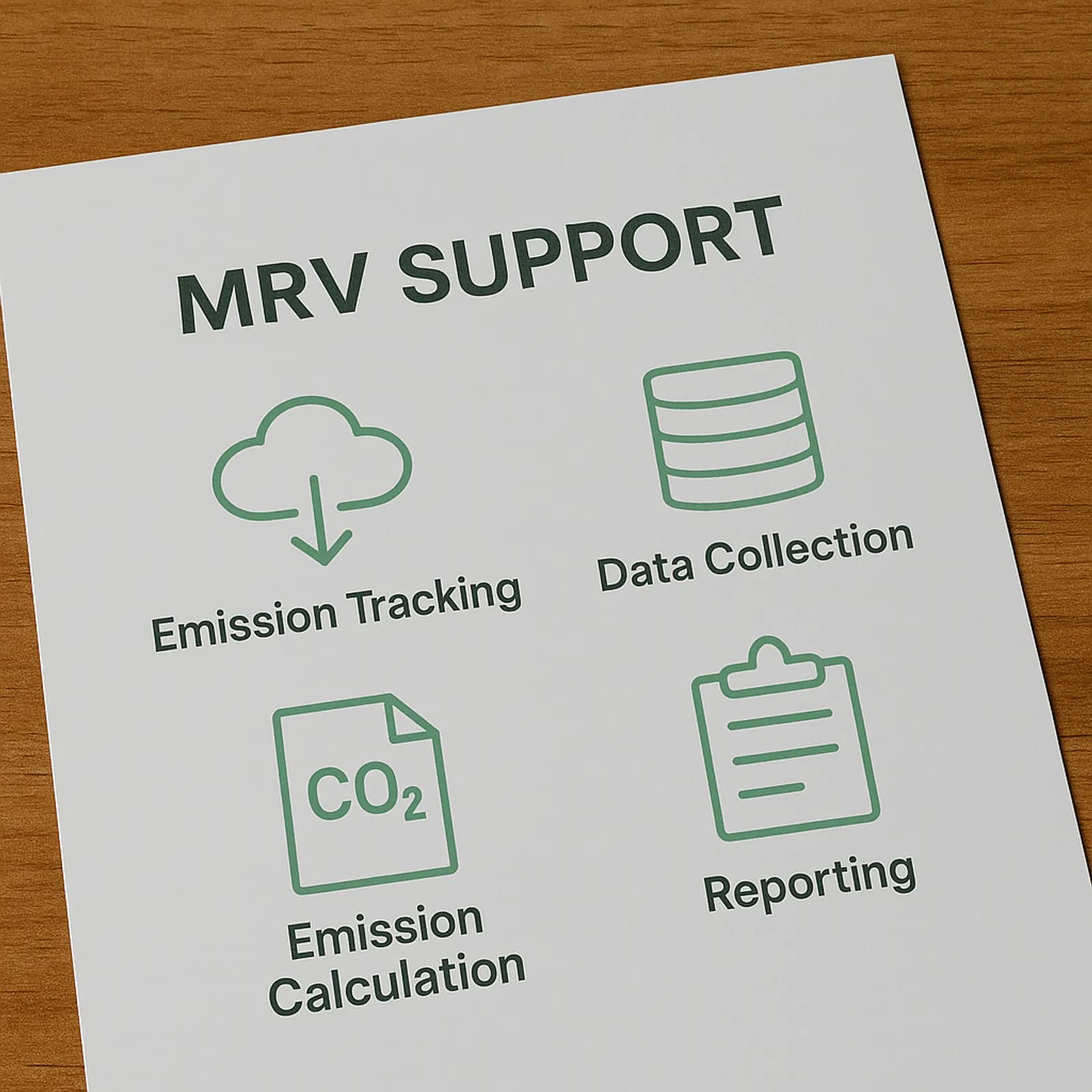 MRV Support (Monitoring, Reporting, Verification)
