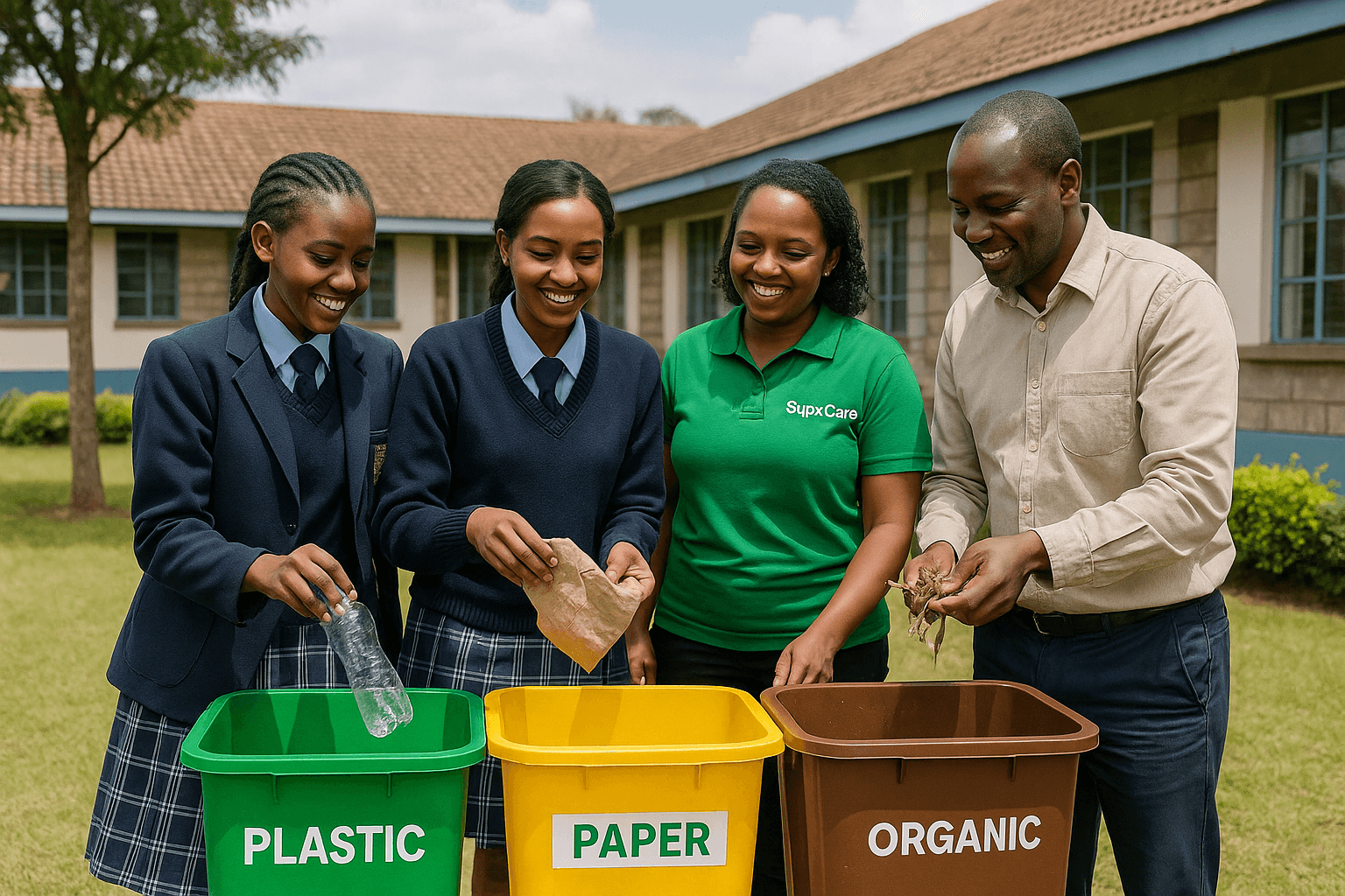 School waste sorting activity