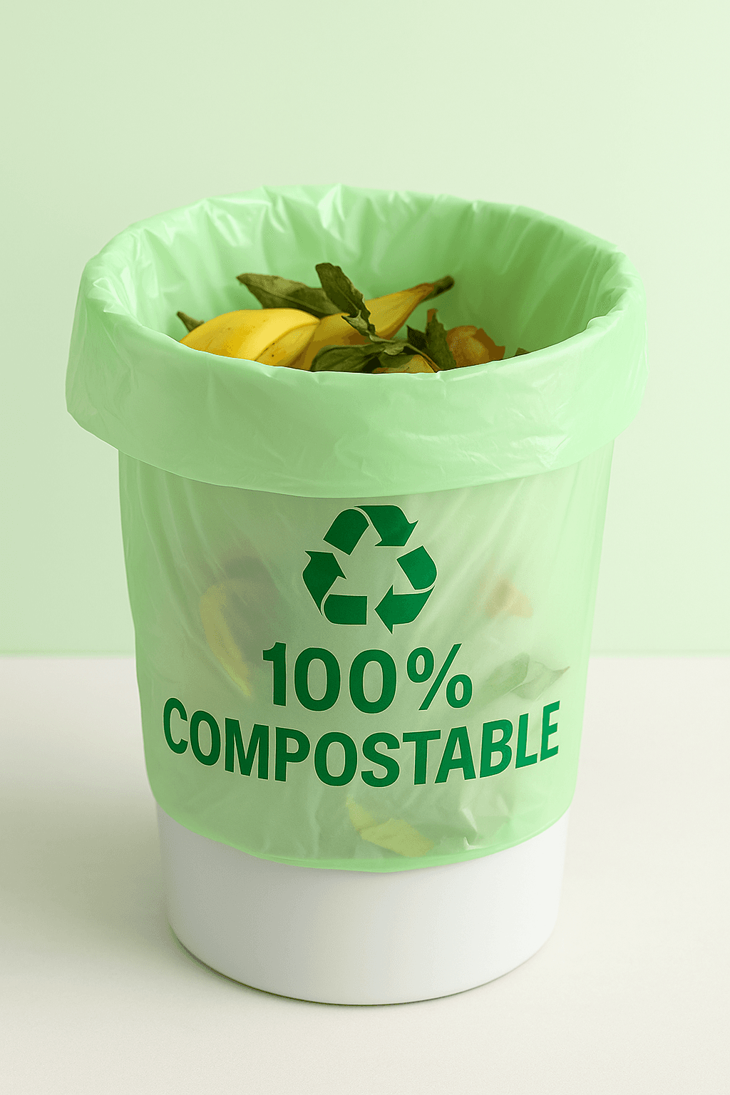 Biodegradable compostable bag for organic waste