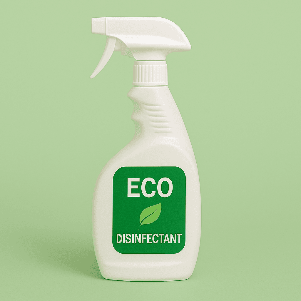Organic disinfectant spray bottle