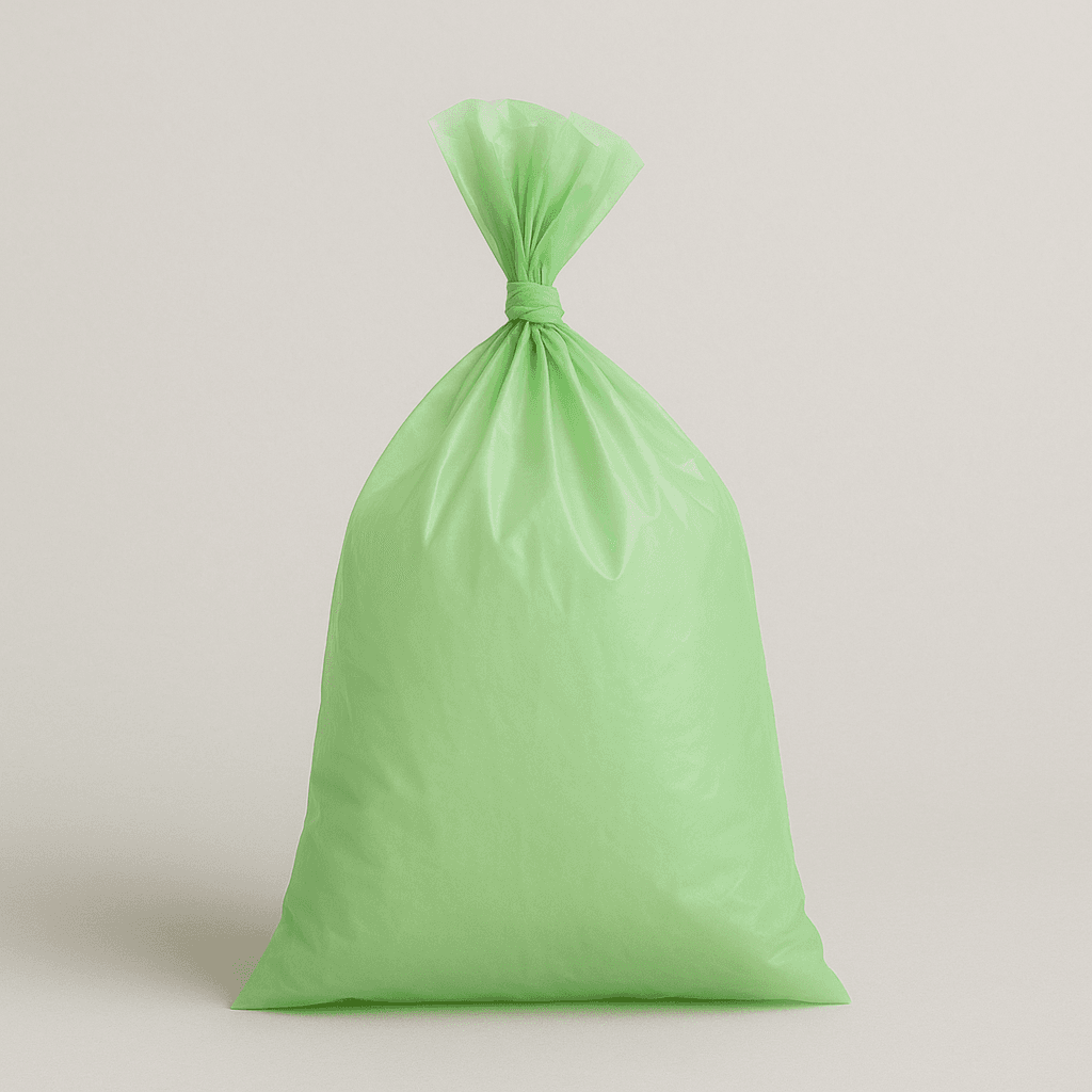 Eco sanitary disposal bag made from biodegradable material