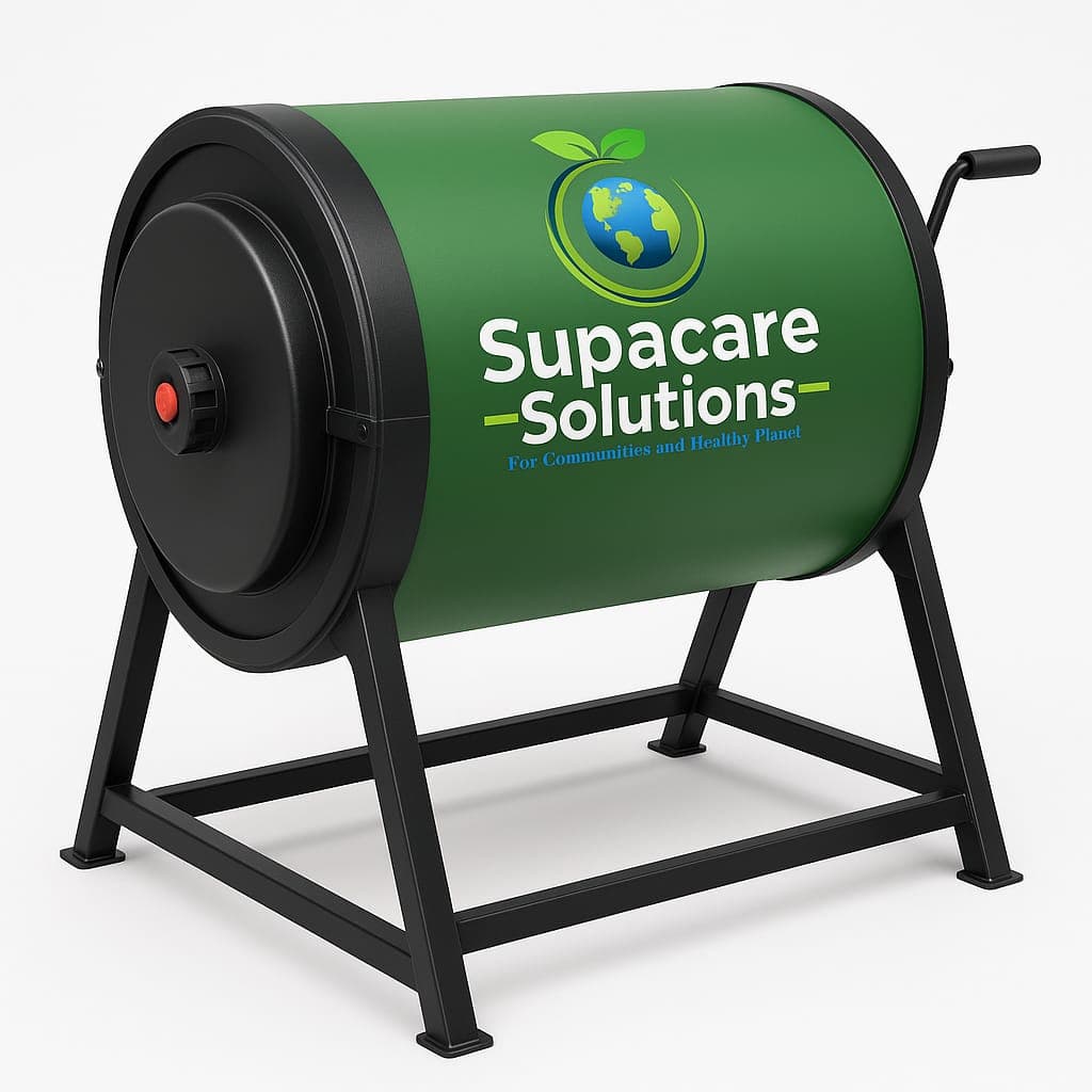 Supacare rotary drum composting machine