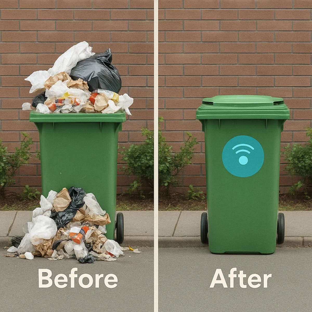 Before and After Smart Waste