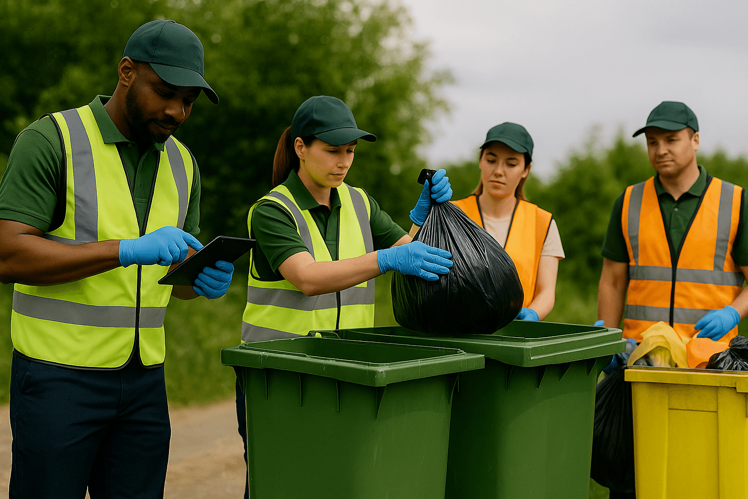Waste audit in urban setting
